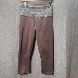 Manduka Women's XS Mauve Purple Capri Yoga Leggings